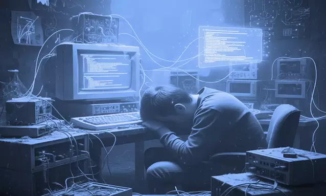 Conceptual image of Vibe Coding bridging human logic and AI code generation.